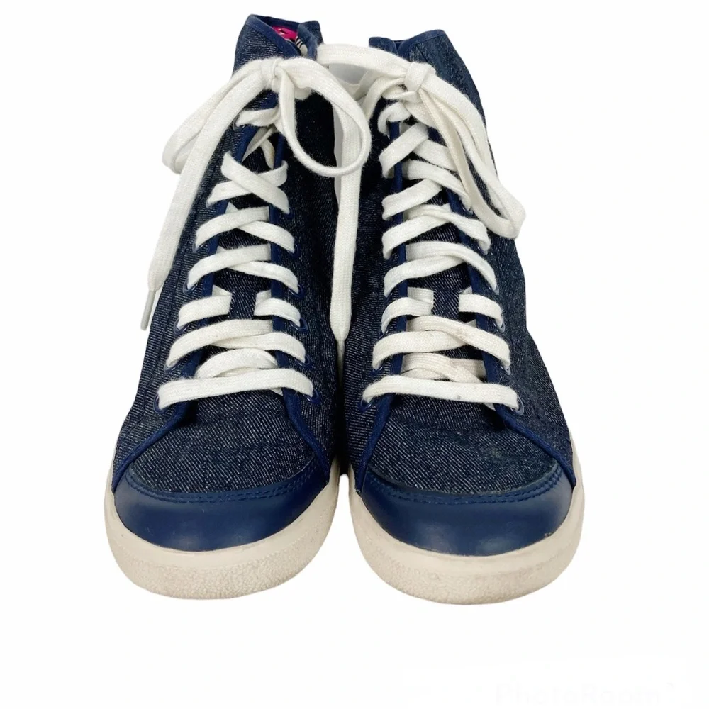 Coach Denim High Top Erikka Sneakers Size 6.5